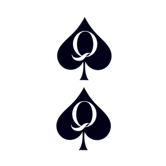 Q Spades Tattoos Waterproof Temporary Tattoo